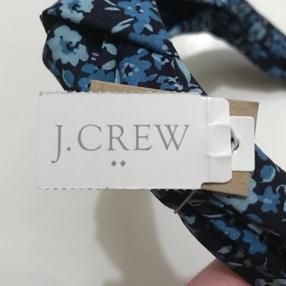 NWT J. Crew Floral Knot Headband, Boho Romantic Feminine Blue J. Crew Factory OS - Picture 9 of 11